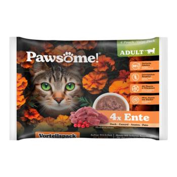 4x85g Pawsome Adult Cat Kacsa nedves macskatáp kép