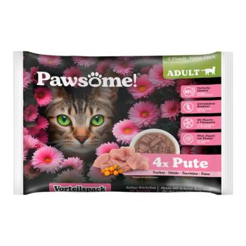 4x85g Pawsome Adult Cat Pulyka nedves macskatáp kép