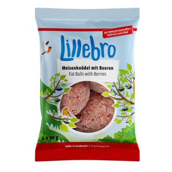 4x90 g Lillebro cinkegolyó bogyósokból, háló nélkül szabadon élő madaraknak kép