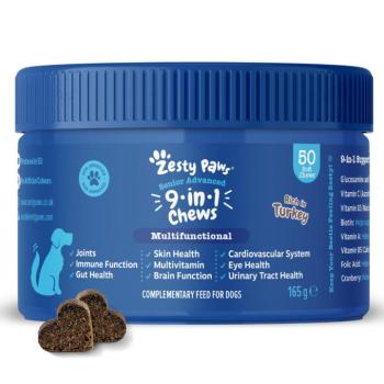 50db Zesty Paws Senior Advanced 9-in-1 Chews étrend-kiegészítő kutyáknak kép