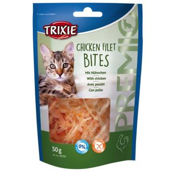 50g Trixie Premio Chicken Filet Bites csirkefilé-falatok macskasnack kép