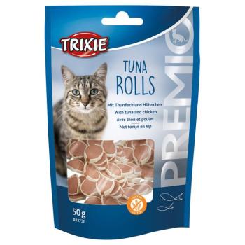 50g Trixie PREMIO Rolls tonhal macskasnack kép