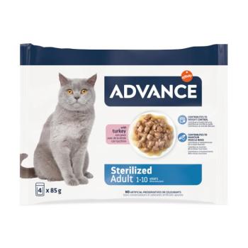 52x85g Advance Feline Sterilized pulyka nedves macskatáp kép