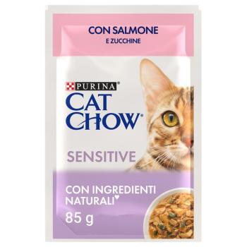 52x85g Cat Chow Sensitive lazac & cukkini nedves macskatáp kép