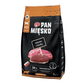 5kg Pan Mięsko Cat borjú kacsával Medium száraz macskatáp kép