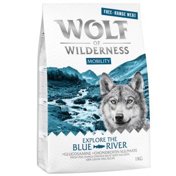 5x1kg Wolf of Wilderness "Explore The Blue River" Mobility - szabad tartású csirke & lazac száraz kutyatáp kép