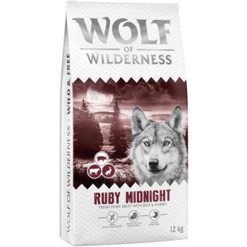 5x1kg Wolf of Wilderness "Ruby Midnight" Beef & Rabbit gabonamentes száraz kutyatáp kép