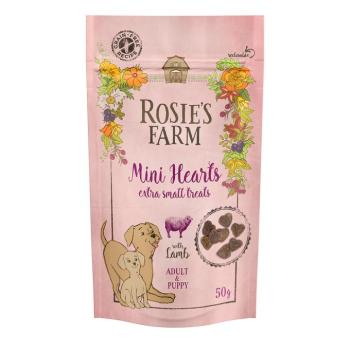 5x50g Rosie's Farm Snacks Puppy & Adult "Mini Hearts" bárány kutyasnack kép