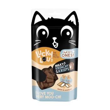 60g Lucky Lou Krunchy Krisps tejes macskasnack kép