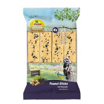 640 g JR Farm 4x Peanut Sticks hámozott földimogyoró rúd, bodzával, vadmadár eleség kép