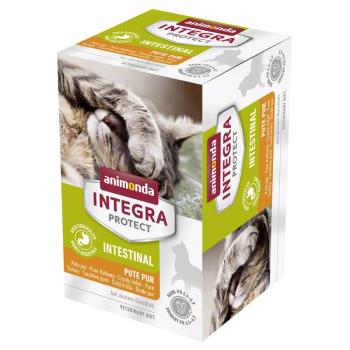 6x100g Animonda INTEGRA Protect Adult Intestinal tálcás nedves macskatáp-pulyka pur kép