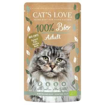 6x100g Cat's Love Bio kacsa nedves macskatáp kép