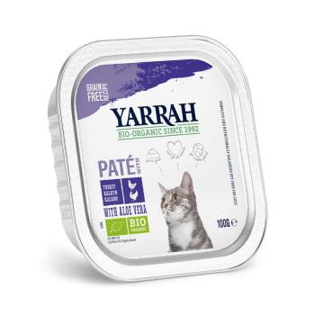 6x100g Yarrah bio paté nedves macskatáp- Bio csirke, bio pulyka & bio aloe vera kép