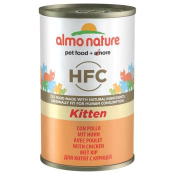 6x140g Almo Nature HFC nedves macskatáp-Kitten csirke kép