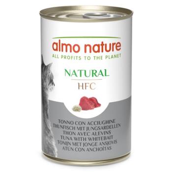 6x140g Almo Nature HFC nedves macskatáp-tonhal & apró szardínia kép