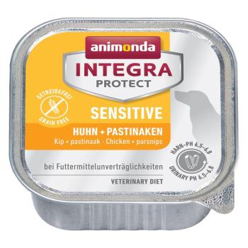 6x150g Animonda Integra Protect Sensitive csirke & pasztinák tálcás nedves kutyatáp kép