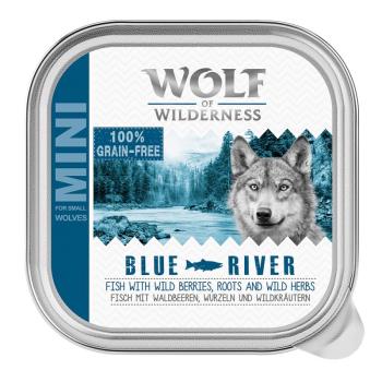 6x150g Wolf of Wilderness Adult Blue River - hal tálcás nedves kutyatáp kép