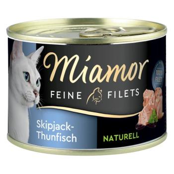 6x156g Miamor Naturelle Feine Filets nedves macskatáp - Skipjack tonhal kép