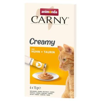 6x15g  animonda Carny Adult Creamy csirke + taurin macskasnack kép