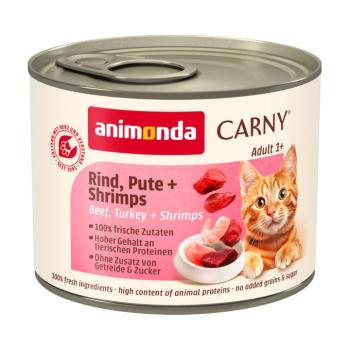 6x200g animonda Carny Adult marha, pulyka & garnéla nedves macskatáp kép