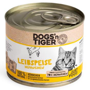 6x200g Dogs'n Tiger Senior Cat Leibspeise csirke nedves macskatáp kép
