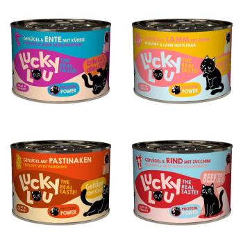 6x200g Lucky Lou Adult nedves macskatáp vegyes próbacsomag Tasty mix kép