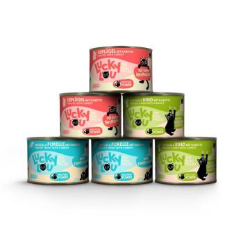 6x200g Lucky Lou Lifestage Kitten nedves macskatáp mix I (3 változattal) kép