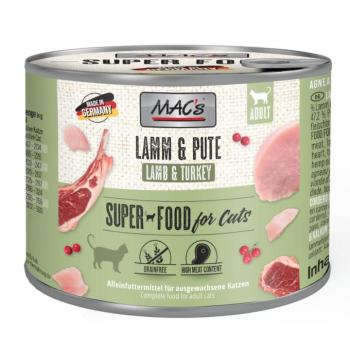 6x200g MAC´s Cat Adult Bárány & pulyka nedves macskatáp kép