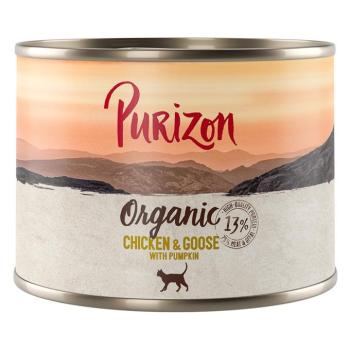 6x200g Purizon Organic Csirke, liba & tök nedves macskatáp kép