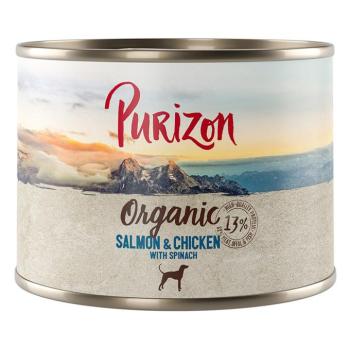6x200g Purizon Organic Lazac, csirke & spenót nedves kutyatáp kép