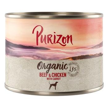 6x200g Purizon Organic Marha, csirke & sárgarépa nedves kutyatáp kép