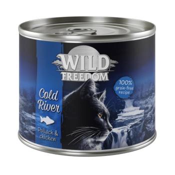 6x200g Wild Freedom Adult Cold River - tőkehal & csirke nedves macskatáp 5+1 ingyen akcióban kép