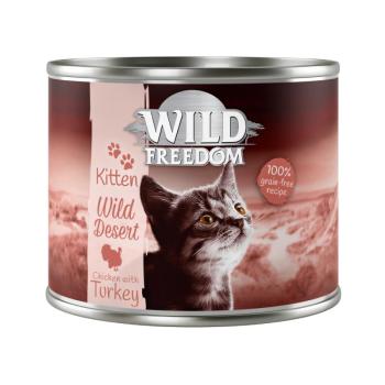 6x200g Wild Freedom Kitten Wild Desert - pulyka & csirke nedves macskatáp 5+1 ingyen akcióban kép