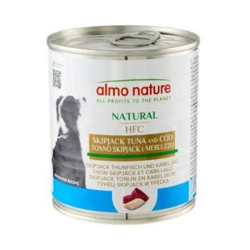 6x290g Almo Nature Classic Skipjack tonhal & tőkehal marha nedves kutyatáp kép