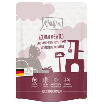 6x300g MjAMjAM Quetschie Vad & nyúl nedves macskatáp kép