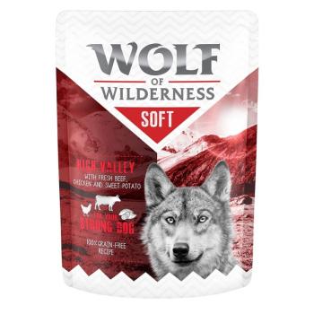 6x300g Wolf of Wilderness "Soft & Strong" nedves kutyatáp- High Valley - csirke & marha kép