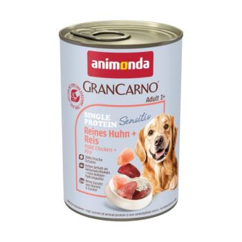 6x400g animonda GranCarno Adult Single Protein Sensitive Csirke & rizs nedves kutyatáp kép