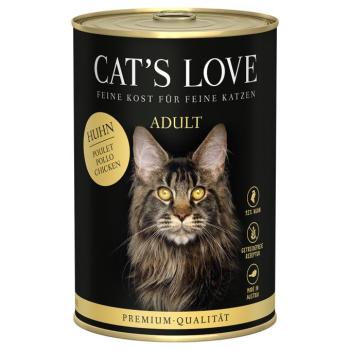 6x400g Cat's Love Csirke pur nedves macskatáp kép