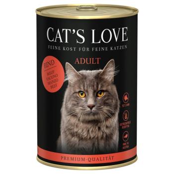 6x400g Cat's Love Marha pur nedves macskatáp kép