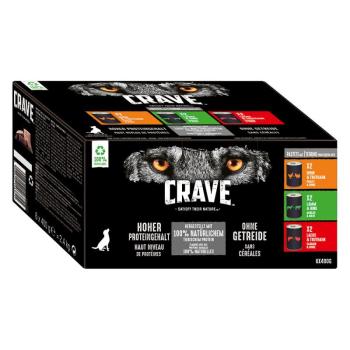 6x400g Crave Adult nedves kutyatáp- Mix (csirke+pulyka, bárány+marha, lazac+pulyka) kép