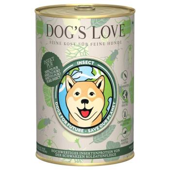 6x400g Dog's Love Insect nedves kutyatáp kép