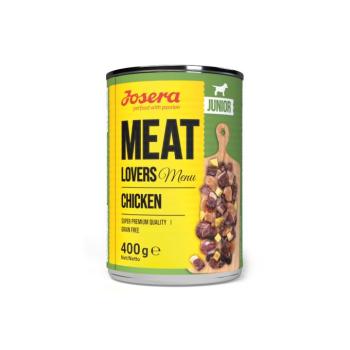 6x400g Josera Meat Lovers Junior Menu csirke nedves kutyatáp kép