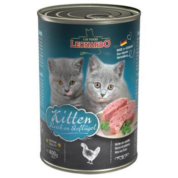 6x400g Leonardo All Meat Kitten nedves macskatáp kép