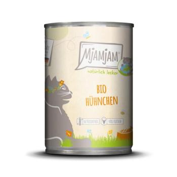 6x400g MjAMjAM Bio Naturally Delicious bio csirke nedves macskatáp kép