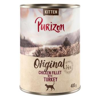 6x400g Purizon Kitten nedves macskatáp - Csirkefilé pulykával kép