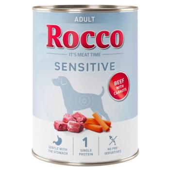 6x400g Rocco Sensitive marha & sárgrépa nedves kutyatáp új receptúrával kép