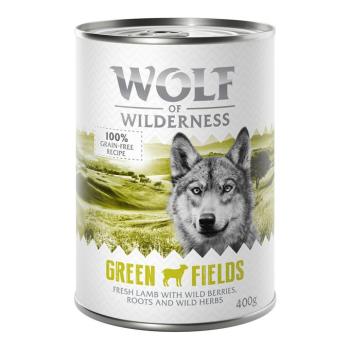 6x400g Wolf of Wilderness Adult Single protein Green Fields nedves kutyatáp - Bárány kép