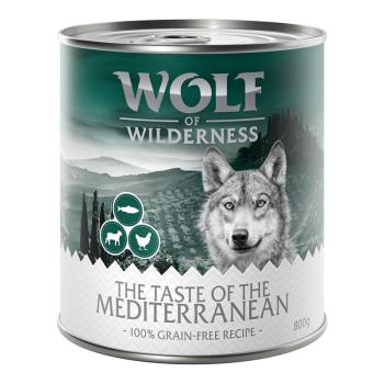 6x400g Wolf of Wilderness 'The Taste Of' nedves kutyatá- Mediterranean kép