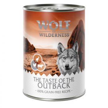 6x400g Wolf of Wilderness 'The Taste Of' nedves kutyatáp- The Outback - csirke, marha, kenguru kép