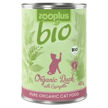 6x400g zooplus bio kacsa & bio cukkini konzerv nedves macskatáp kép